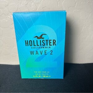 Hollister Wave 2 Men’s cologne 3.4oz large fragrance bottle new with box gift